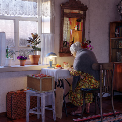 Visiting grandmother 3