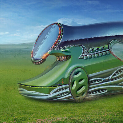 Green car