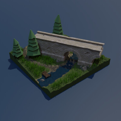 Bridge diorama