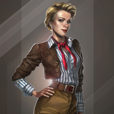 Blonde from alternative ww2 world