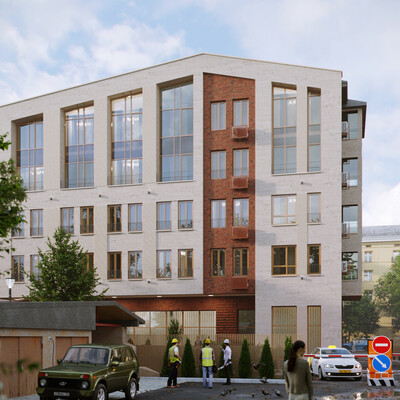 Residential building with underground Parking