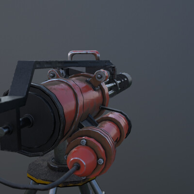 Minigun Lowpoly