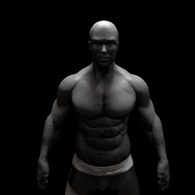 Sculpture of a man