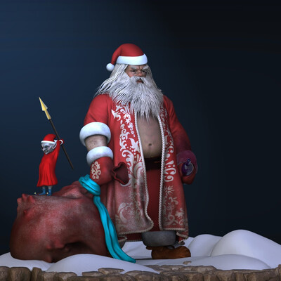 Tired Santa