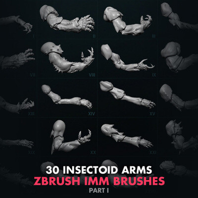 Alien Insectoid Arms – 30 IMM Brushes Part I