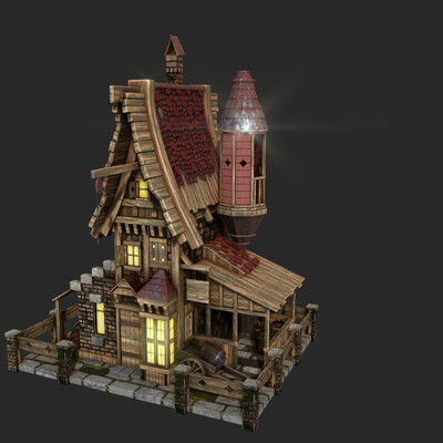 wooden house