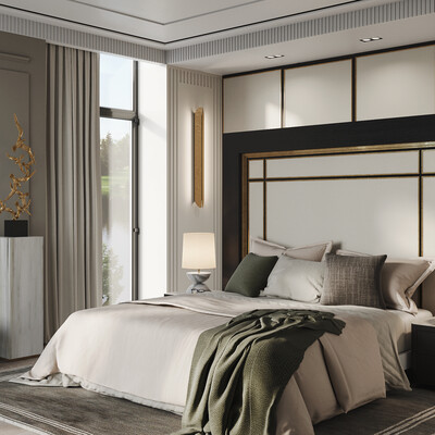 Bedroom in residential complex "Snegiri Eco"
