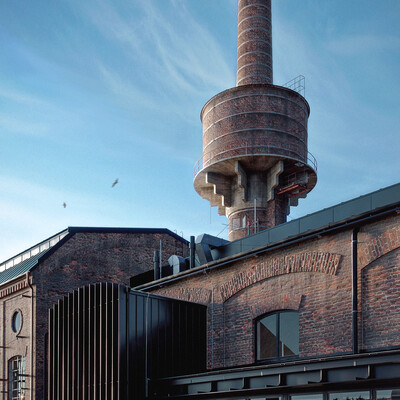 Boiler House Libčice nad Vltavou. Render practice.