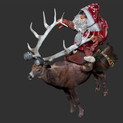 Santa Claus biker