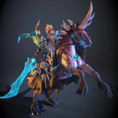 Stylized character