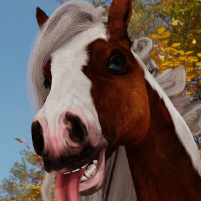3D CGI Animated Horse