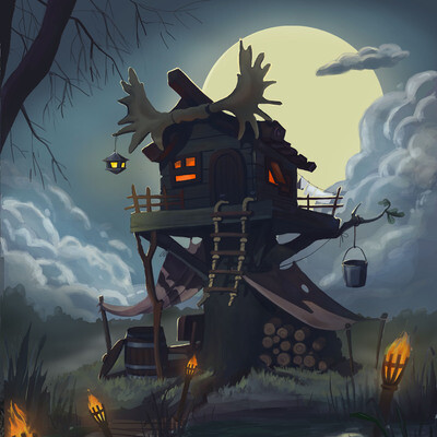 Forest ranger is house