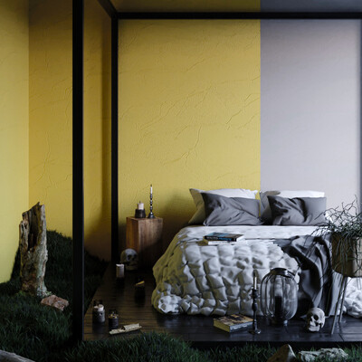 Green bedroom