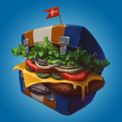 BURGER-SUITCASE