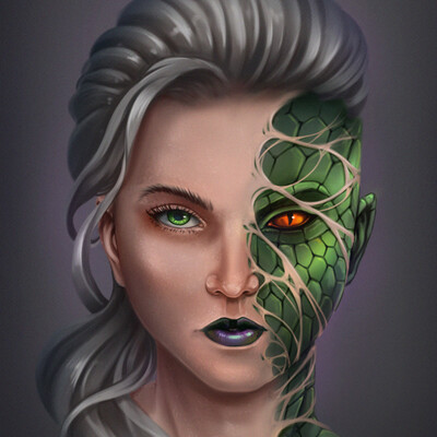 half reptile