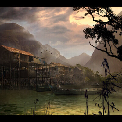 village on the river
