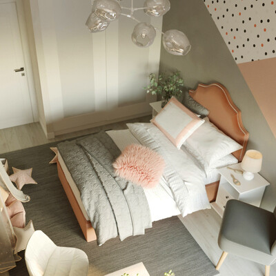 The interior of the children's room