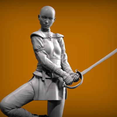 Girl with a sword