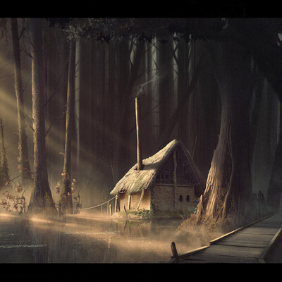 Hut in the swamp