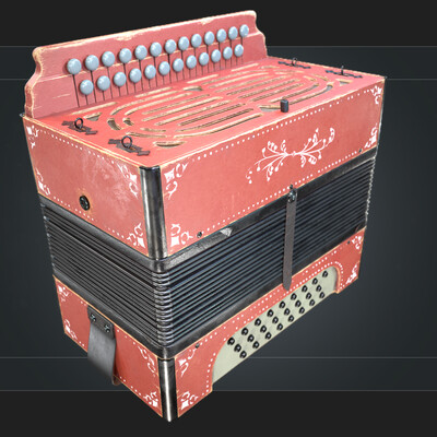 Russian classic accordion