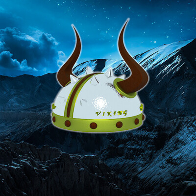 Scandinavian helmet of vikings
