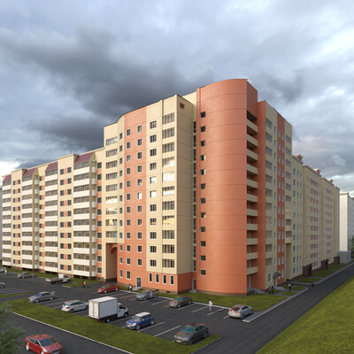 Residential building on the street Volokolamsk highway, the city of Klin.