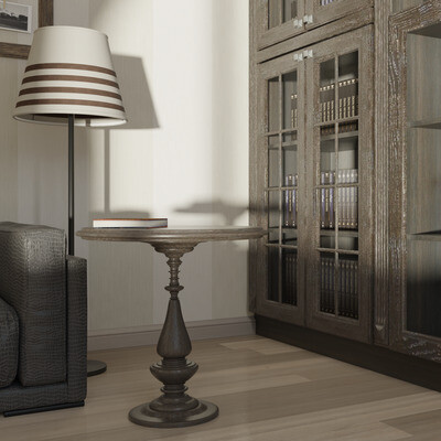 Visualization, design, cabinet idea in the English classic style.