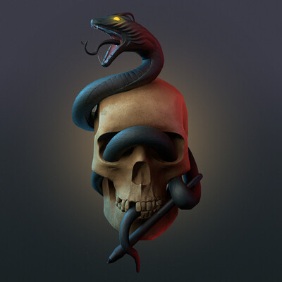 Scull & Snake