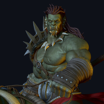 Orc Rider and Bull Creature