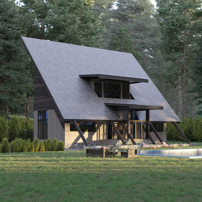 House in the forest.