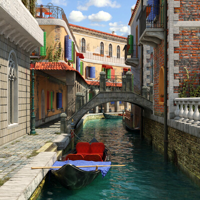 Quiet streets of Venice