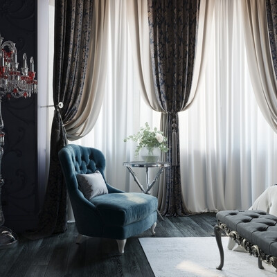 Dark bedroom