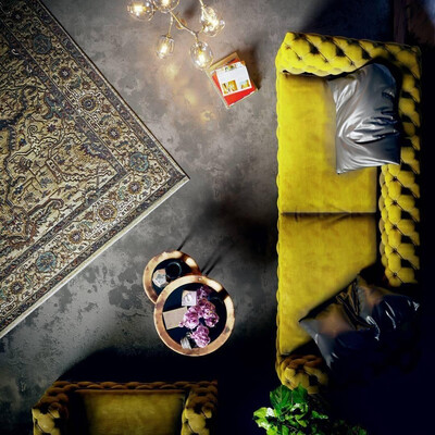 Yellow couch