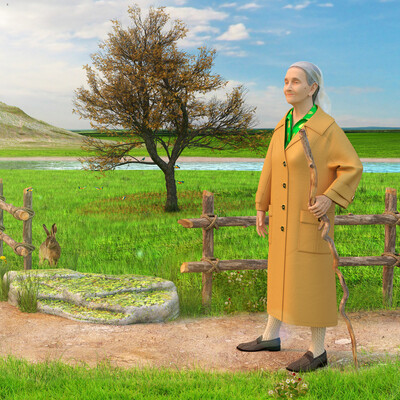 Magfura. In the fields