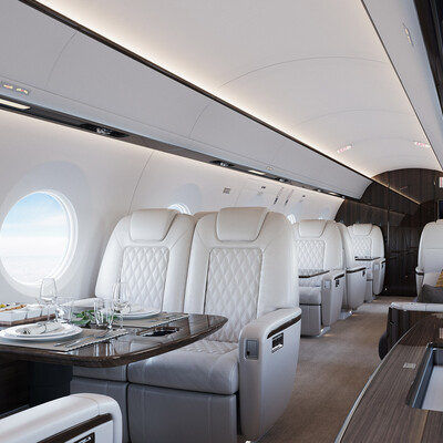 gulfstream jet interior
