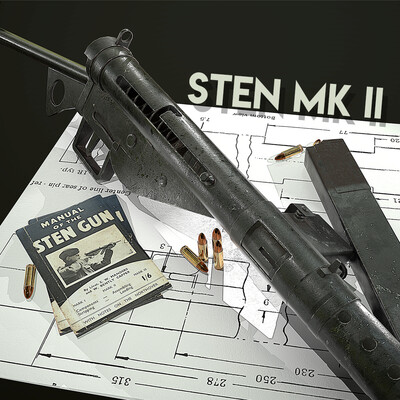 STEN MK2 I Game ready asset