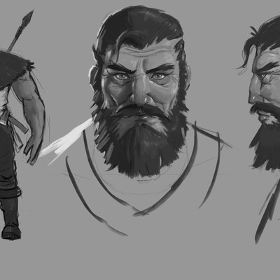 Character design. Sketch
