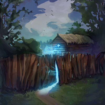 Mystery house illustration
