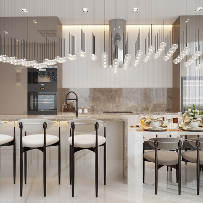 kitchen with island