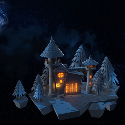 House near the moon