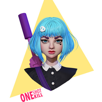 Blue-haired killer