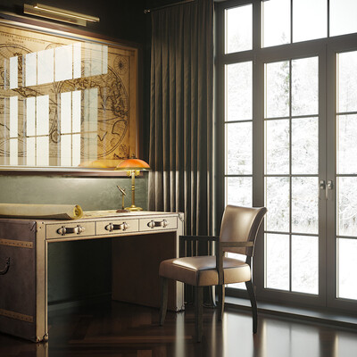 Interior with furniture Home concept