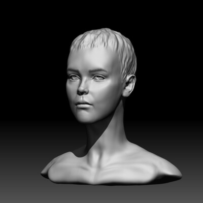 Bust of a girl