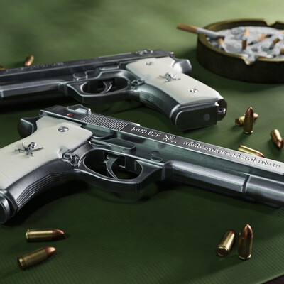 Revy's Beretta 92FS Sword Cutlass