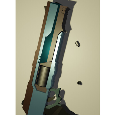 Low Poly Revolver