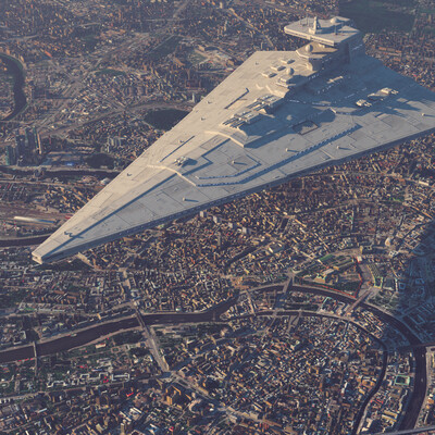 Star Cruiser over Moscow