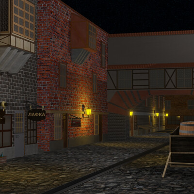 Night city of Italy
