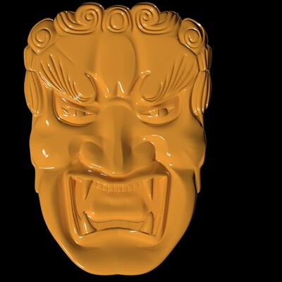 A copy of an antique theatrical mask