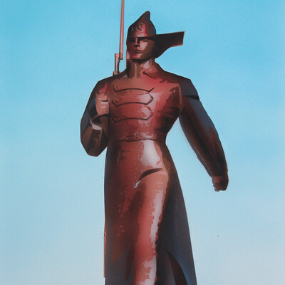 Monument to the red guard soldier
