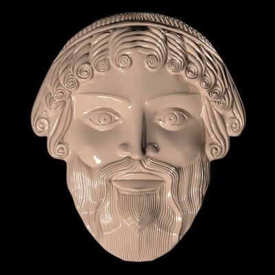 A copy of an antique mask